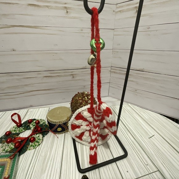 Lot of Farm House Homemade Christmas Tree Ornaments plastic canvas, misc - Picture 6 of 16